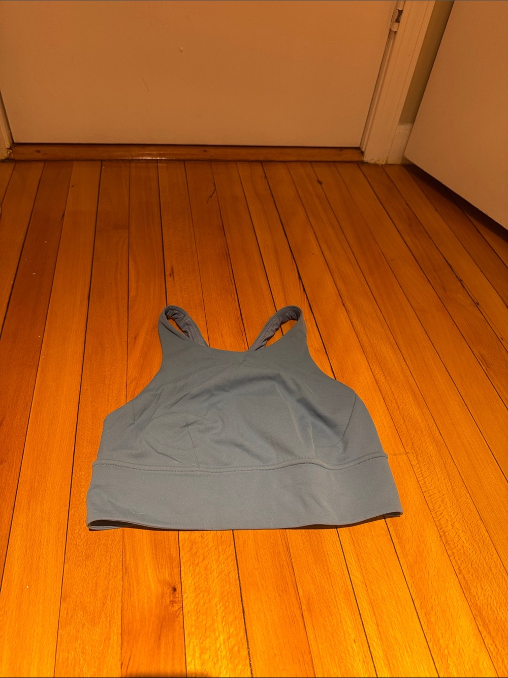 lululemon athletica Dusty Blue High-Neck Sports Bralette
